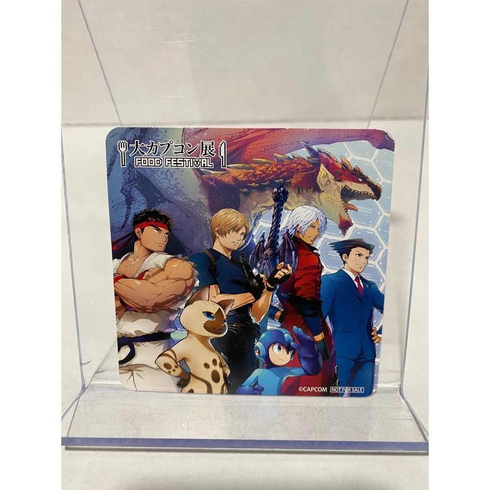 Capcom Sticker Food Festival Exhibition Promo Ryu Leon Dante Mega Man Phoenix